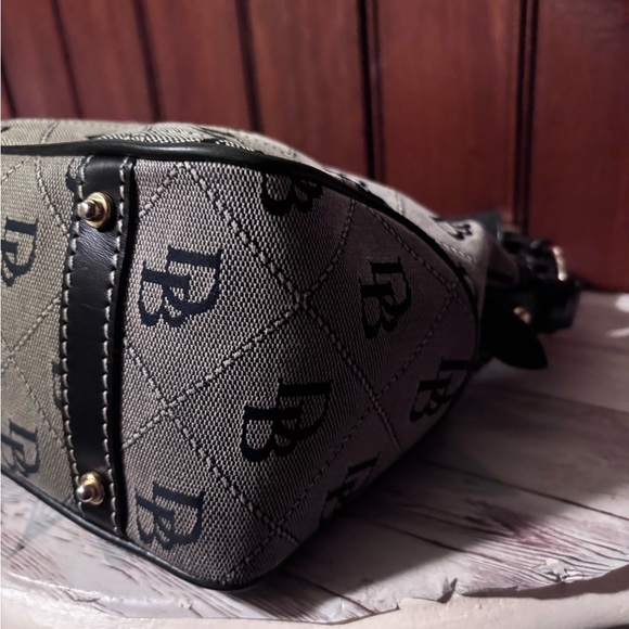 Dooney & Bourke Black and Gray Monogram Bag - Picture 7 of 13